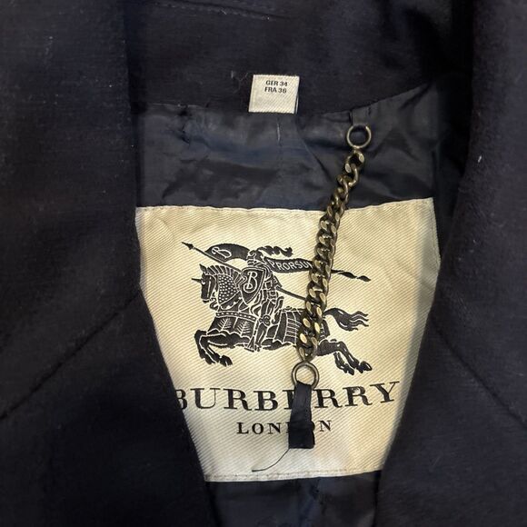 Burberry Brit Cashmere wool coat (missing Buttons) See All Photos -Made Bosnia - Picture 8 of 16